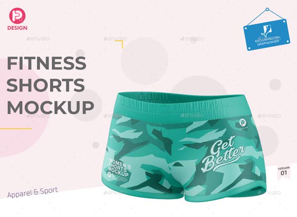 Fitness Shorts Mockup Download