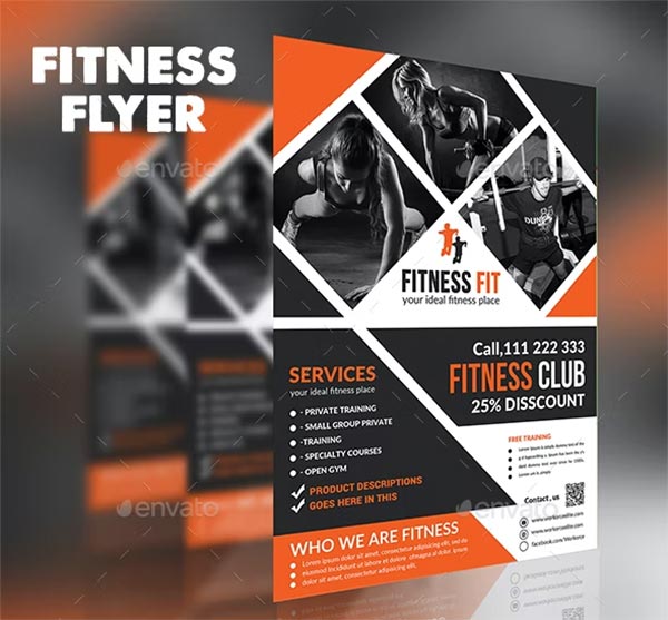 Fitness Training Flyer Template