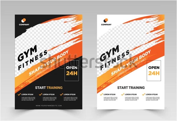 Fitness Vector Flyer Template
