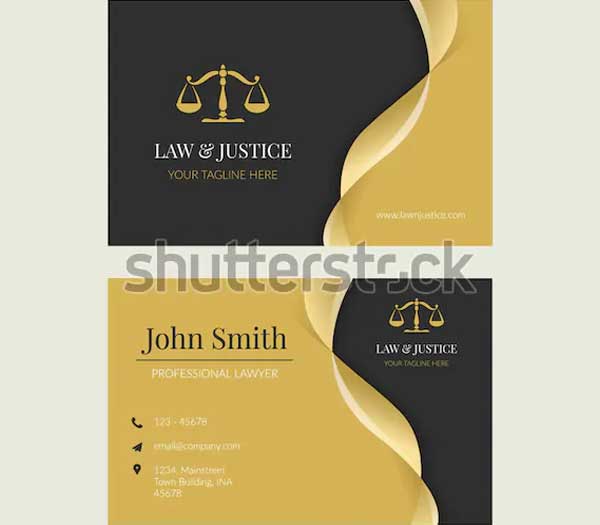 Flat Law Business Card Templates