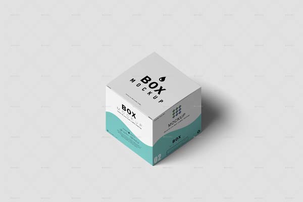 Flat Square Box Mockups Template