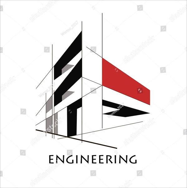 Flat Style Construction Company Logo
