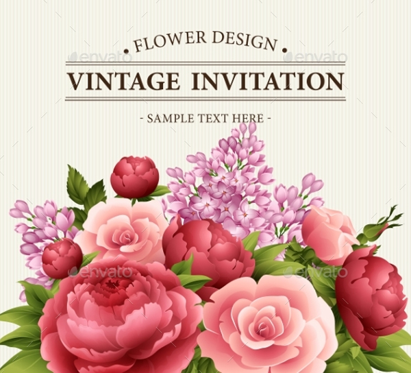 Floral Frame with Flowers