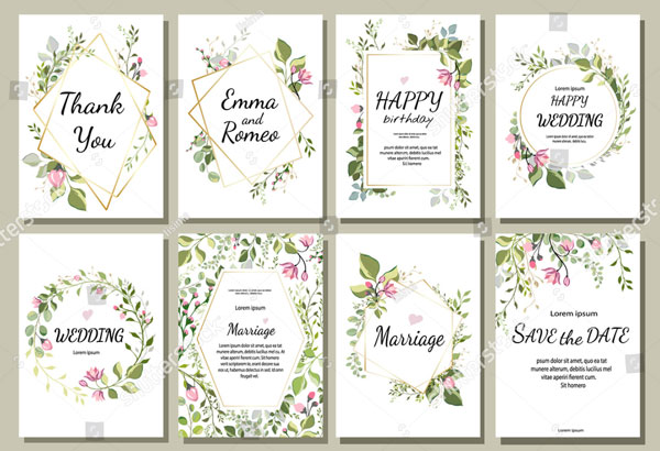 Floral Wedding Flyer Design