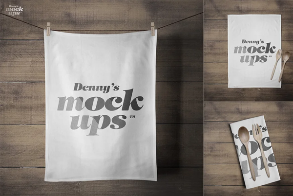 Flour Sack Towel Mockup