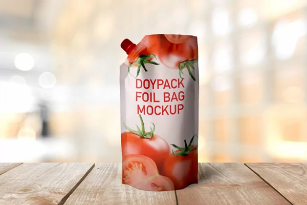 Foil Bag Mockup PSD Template