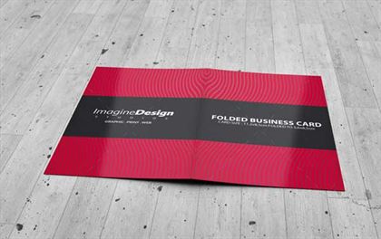 Folded Visting Card Mockups