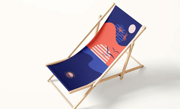 Folding Deck Chair Mockup Photoshop Set