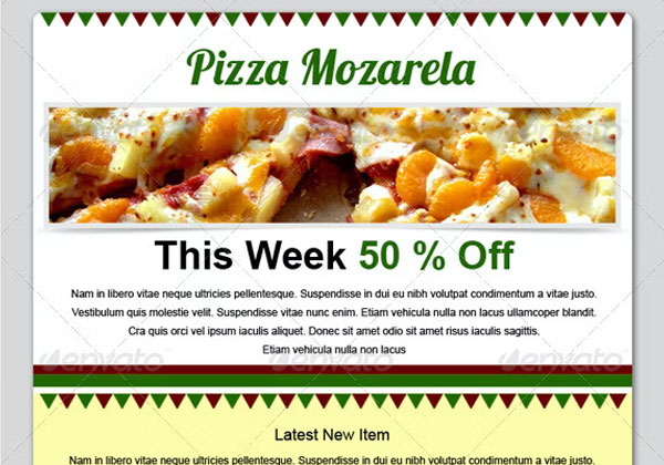 Food eMail Newsletter Template