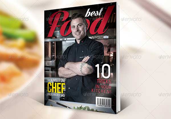 Food Magazine Template Design