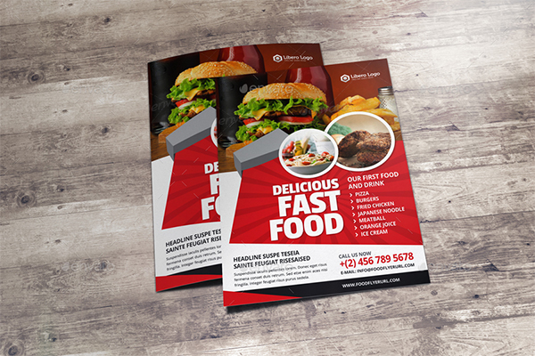 Food Menu Restaurants Flyer Ad Design