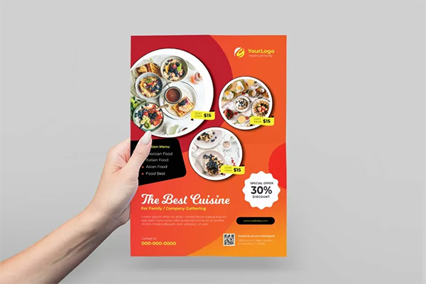 Food Restaurant Flyer Design Template