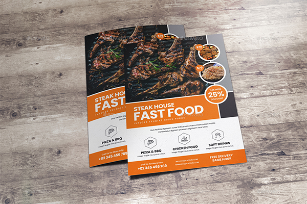 Food Restaurant Flyer Designs