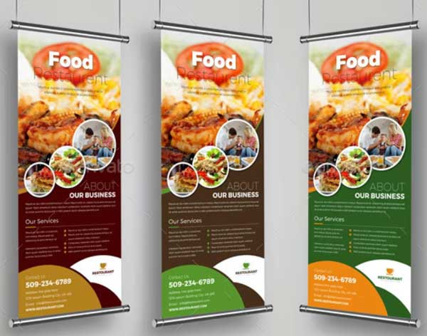 Security Services Signage Banner Roll Up Template