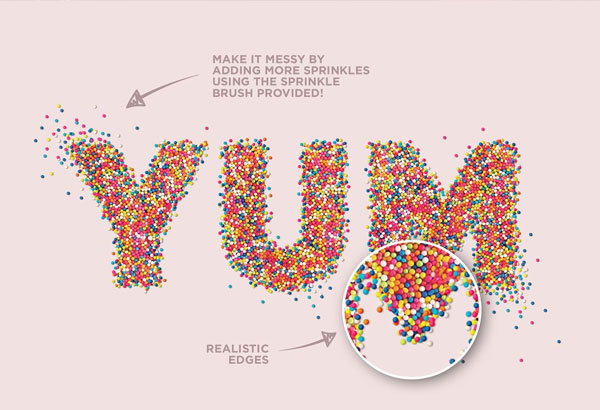 Food Sprinkle Photoshop Action