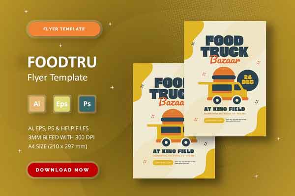 Food Truck Flyer Template