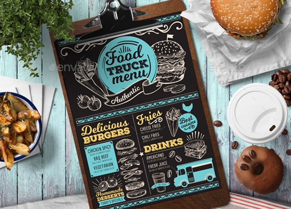 Food Truck Menu Flyer Template Download