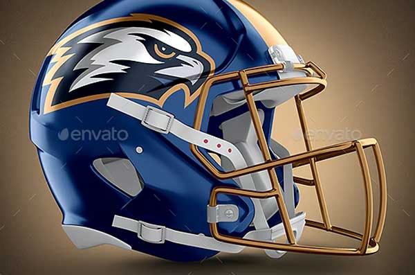 Football Helmet Mockup Template