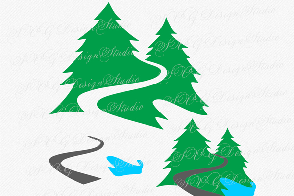 Forest Tree Logo Template