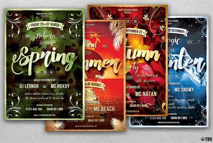 Four Seasons Flyer Bundle