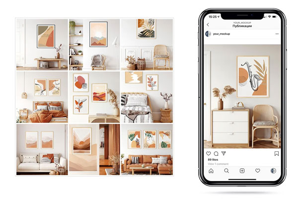 Frame And Wall Mockup Bundle