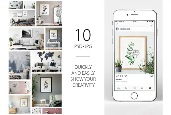 Frames And Walls Mockups