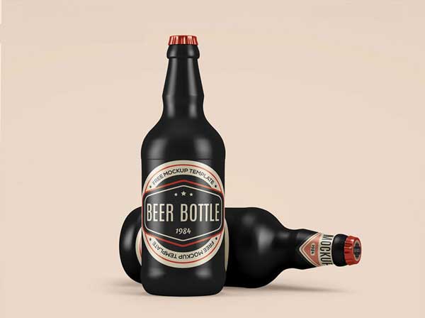 Free Ceramic Beer Ad Mockups