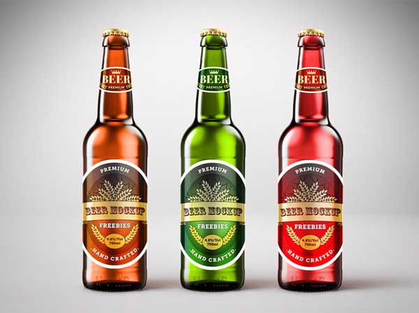 Free Colorful Beer Ad Mockups