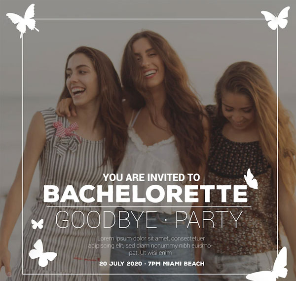 Free Cute Bachelorette Party Template