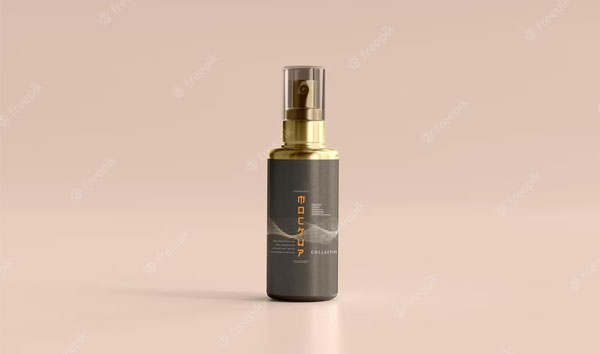 Free Deodorant Spray Bottle Mockup Template