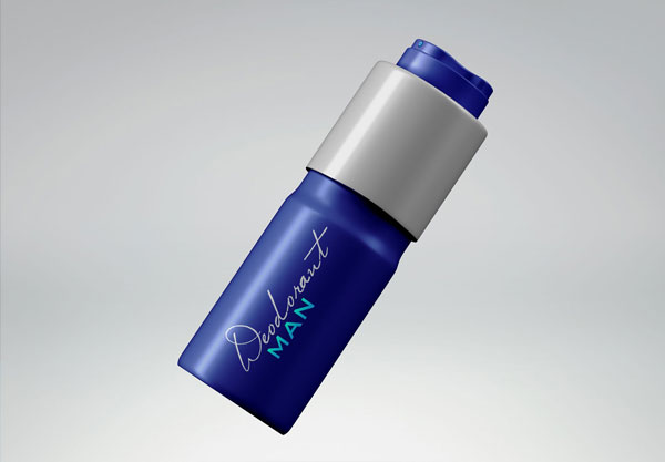 Free Deodorant Spray Tin Bottle Mockup PSD