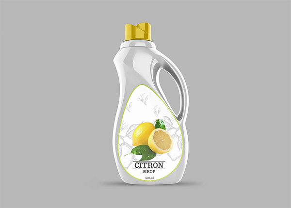 Free Detergent Bottle Mockup