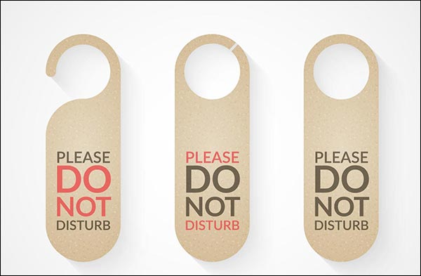 Free Door Hanger PSD Template