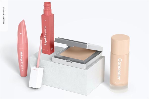 Free PSD Lipstick Print Mockup Template