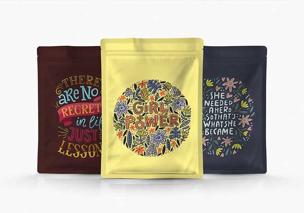 Free Pouch Packaging PSD Mockup