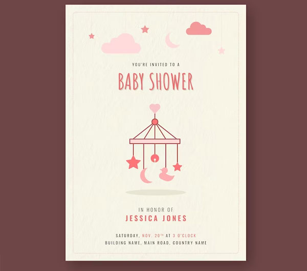 Free Simple Baby Event Flyer Templates