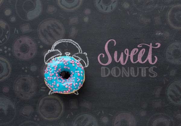 Free Sweet Donuts Mockup