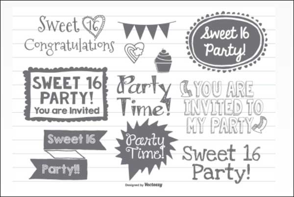 Sweet Sixteen 16 Birthday Floral Invitation