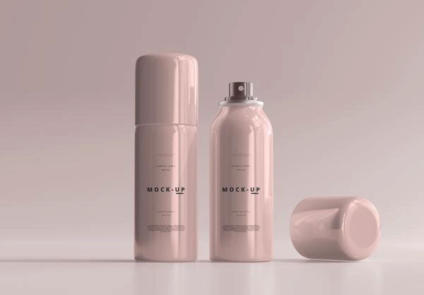 Free deodorant Bottle Mockups