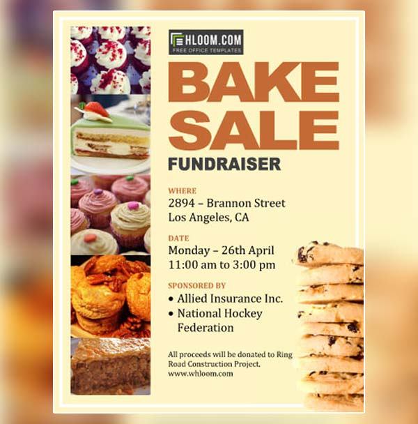 Free Bake Sale Flyer Template