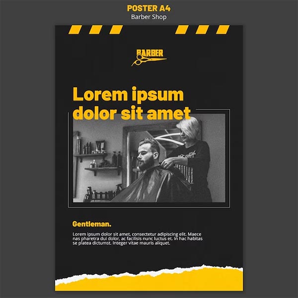 Free Barber Shop Business Flyer