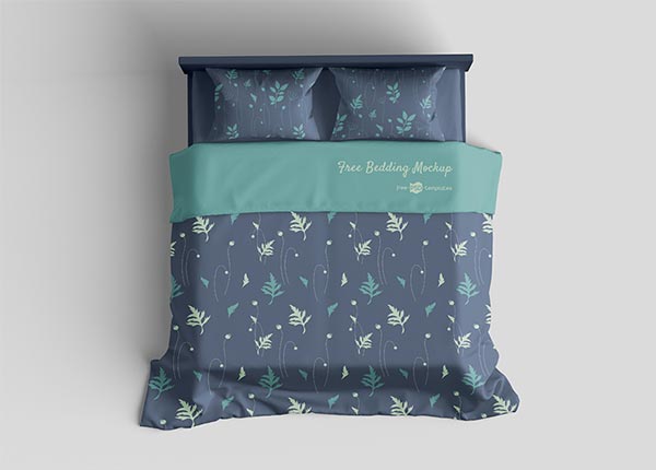 Free Bedding Mockup Set
