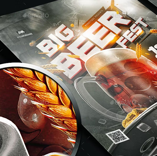 Free Beer Night PSD Flyer Template
