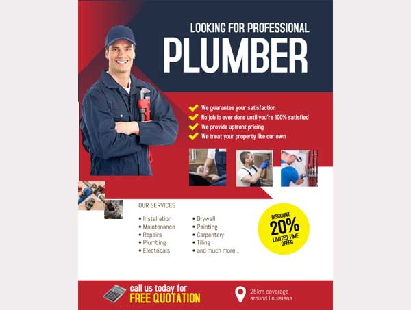 Free Best Plumbing Flyer Templates