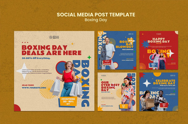 Free Boxing Day Social Media Posts