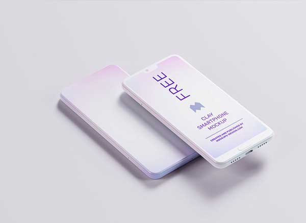 Free Clay Smartphone Mockup