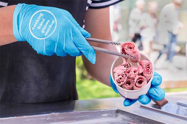 Free Cooking Hand Gloves Mockup PSD Template