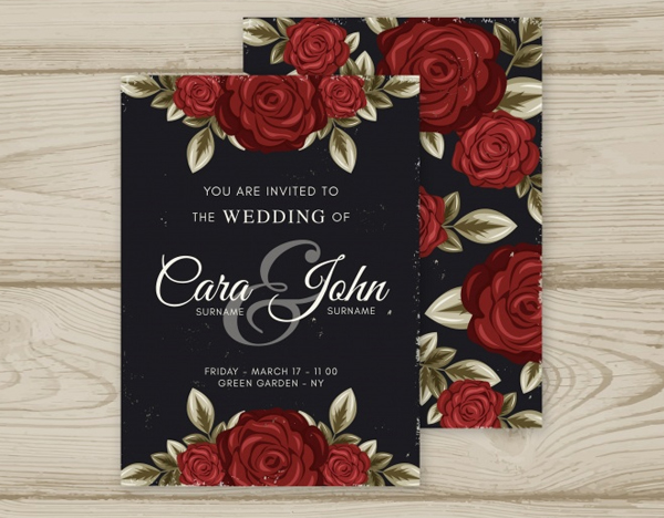 Modern Passport Wedding Invitation Download
