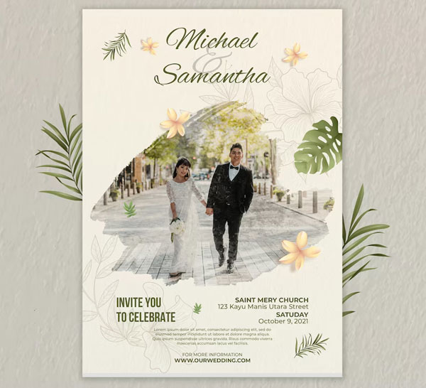 Free Elegant Wedding Flyer Download