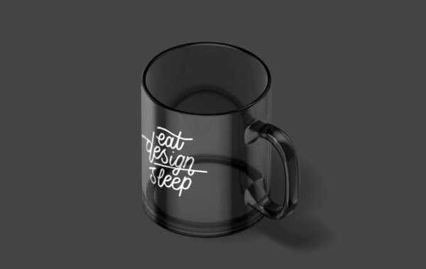 Free Glass Mockup PSD Templates